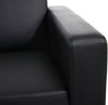 Sofa-Garnitur Couch-Garnitur 2x 2er Sofa Lyon Kunstleder ~ schwarz Bild 4