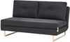 Schlafsofa 3-Sitzer JERSLEV Stoff Schwarz Bild 4