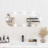 Wandspiegel, Badspiegel mit LED-Leuchten 35x80 cm Glas Oval de6982 Bild 2
