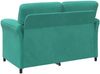 vidaXL 2-Sitzer Sofa Türkis 138 x 83 x 95 cm Samt 42033949 Bild 5