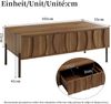 Moderner Couchtisch im Retro-Stil, Wohnzimmermöbel. Maße: 105 cm (Länge) x 55 cm (Breite) x 41 cm (Höhe). Bild 3