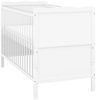 Baby-Delux Babybett Max, Kinderbett 60x120 cm weiß höhenverstellbar mit Beißschienen Matratze Bild 4