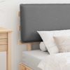 vidaXL Bettgestell mit gepolstertem Kopfteil Hellgrau 75 x 190 cm 877319 Bild 3