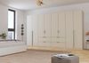OTTO home Drehtürenschrank Kleiderschrank Schrank Garderobe AGORDO mit Dekor- oder Hochglanzfront (in zwei Griff-Farben, Breiten 91-360 cm) mit Außenschubkästen, in 7 Breiten und 2 Höhen MADE IN GERMANY Bild 2