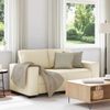 vidaXL 2-Sitzer-Sofa Creme 160x77x82 cm Stoff 4105163 Bild 1