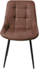 Esszimmerstuhl 2er Set MELROSE Kunstleder Braun Bild 5