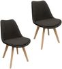 HTI-Living Atlanta Webstoff Grau Stuhl Bild 2