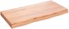 vidaXL Waschtischplatte Hellbraun 80x40x(2-6) cm Massivholz Behandelt 3156118 Bild 2