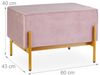 Relaxdays Sitzbank aus Samt Bild 4