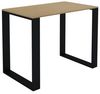 AKKE Esstisch, Esszimmertisch LOFT Schwarze Beinen Küchentisch Bürotisch 2mm-PVC Bild 4