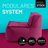 Lumaland Sitzsack-Sofa Modular 54x81x70cm weinrot Mittelteil Bild 2