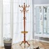 STILVORA Garderobenständer Kleiderständer aus Massivholz mit rutschfesten Füßen mit Haken, (Kleiderstange in cremeweißem Massivholz mehrfach bestückt, stabil, einfach zu montieren und mit rutschfesten Füßen), Stabile Tragfähigkeit, Meisterhafte Handwer... Bild 2