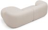 Micadoni Ecksofa Kate 2-Sitzer Rechts Boucle Beige Bild 3