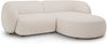 Micadoni Ecksofa Kate 2-Sitzer Rechts Boucle Beige Bild 2