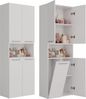 ibonto Hochschrank Badezimmerhochschrank Platzsparendes Aufbewahrungswunder Bild 5
