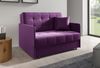 Zweiersessel YORK II mit Steppung, 2-Sitzer Schlafsofa, Jugendsofa mit Schlaffunktion, ausziehbare Couch, mit Bettkasten, inkl. Kissen, Kronos 03, 85 x 97 x 120 cm Bild 2