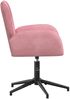 vidaXL Drehstühle 2 Stk. 54 x 55 x 90 cm Rosa Samt (V) 3428322 Bild 4