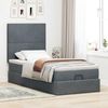 vidaXL Ottoman-Bett mit Matratzen Dunkelgrau 80x200 cm Samt 3313362 Bild 3