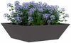 vidaXL Garten-Pflanzgefäß Schwarz 50 x 50 x 15 cm Kaltgewalzter Stahl 873824 Bild 3
