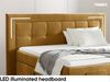 MEBLINI Boxspringbett Elektrisch TARENTE 140x200 cm mit Bettkasten und LED – H3/Dunkelgrau Samt Polsterbett - Doppelbett mit Toppers & Taschenfederkern-Matratzen Bild 3