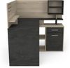 Eckschreibtisch >MALICIA< in Kronberg Eiche - 121,5x119,6x116,2cm (BxHxT) Bild 2