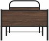 vidaXL Bettgestell ohne Matratze 100x190 cm Braun Eichen-Optik 4100494 Bild 5