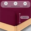 Buymax Spannbettlaken Babybett Kinderbett 60x120cm 70x140cm, Jersey 100% Baumwolle, Gummizug: Rundumgummi, (1 Stück), bis 15 cm Matratzenhöhe, weich, atmungsaktiv, hautfreundlich Bild 3