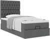 vidaXL Ottoman-Bett mit Matratze Dunkelgrau 90x190 cm Stoff 3313203 Bild 5