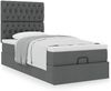 vidaXL Ottoman-Bett mit Matratze Dunkelgrau 90x190 cm Stoff 3313203 Bild 4