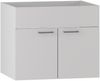 Badplaats Waschbeckenunterschrank Colorado 60x46 cm Weiß Matt - Hängender Badezimmerschrank mit 2 Schubladen Bild 4