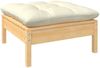 vidaXL 12-tlg. Garten-Lounge-Set mit Creme Kissen Kiefernholz 3097067 Bild 5