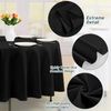 6 Black Polyester Runde Tischdecken 90 Zoll Hochzeit Party Bankett Buffet Bild 4