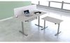 Kerkmann Schreibtisch Sitz-Stehtisch MOVE 1 silber 100x60x74-123cm elektr. höhenverstellbar lichtgrau Bild 2
