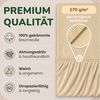 leevitex® Spannbettlaken in verschiedenen Größen und Farben, Jersey aus 100% Baumwolle, Jersey, Gummizug: rundum, (1 Stück), für Kinder- & Standardmatratzen, OEKO-TEX® STANDARD 100 zertifiziert Bild 3