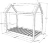 Vipack Hausbett, Holz natur, 70x140 cm Bild 5
