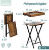 Relaxdays Klappbarer Beistelltisch mit Tablett Bild 4