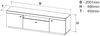 Backofenumbauschrank Rimini 60x207cm matt lackiert Farbe: RAL 3004 purpurrot matt / lava RI-D14/RU/2D Bild 3