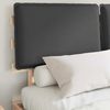 vidaXL Bettgestell mit gepolstertem Kopfteil Dunkelgrau 135 x 190 cm 877290 Bild 3