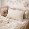 BABEES Kissenbezüge 2-er Set Kissenbezug 40x60 / 30x50 cm 100% Musselin Baumwolle 150 g/qm, Kissenbezüge Kissenhülle Kinderbettwäsche Kinderzimmer Creme Beige Bild 2