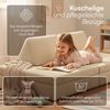 Bellabino 'Nile' Spielsofa, 4-tlg, Cord, beige, faltbare Kindercouch, abnehmbarer & waschbarer Bezug, Kindersofa aus Schaumstoff Bild 5