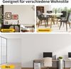 Rundertischer Esstisch 80x80 cm MDF Marmoroptik Metallbeine Esszimmer Wohnzimmertisch Bild 5