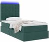 vidaXL LED-Speicherbett mit Matratze Dunkelgrün 90 x 190 cm Samt 3372756 Bild 3
