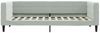 vidaXL Tagesbett Hellgrau 90x200 cm Samt 354008 Bild 3