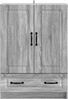 vidaXL Sideboard Graues Sonoma 66 x 34,5 x 92 cm Holzwerkstoff 895821 Bild 3