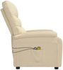 vidaXL Elektrischer Massagesessel Creme Stoff [3073703] Bild 5