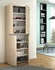 Dmora Großer Mehrzweck-Kleiderschrank Arro, Schuhregal mit verstellbaren Regalen, Schuhschrank mit 4 Türen, 100 % Made in Italy, 80 x 37 x 195 cm, Olmo Bild 4