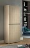 Dmora Großer Mehrzweck-Kleiderschrank Arro, Schuhregal mit verstellbaren Regalen, Schuhschrank mit 4 Türen, 100 % Made in Italy, 80 x 37 x 195 cm, Olmo Bild 2
