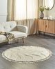 Runder Teppich aus Baumwolle Beige ø 140 cm ARTMAK Bild 3
