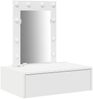 vidaXL Schminktisch mit Schubladen Weiß 60 x 40 x 70 cm Holzwerkstoff 865217 Bild 2