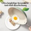 Keramik Bratpfannen Set 20/24/28 cm Induktion Pfanne Keramikpfanne Grün Bild 4